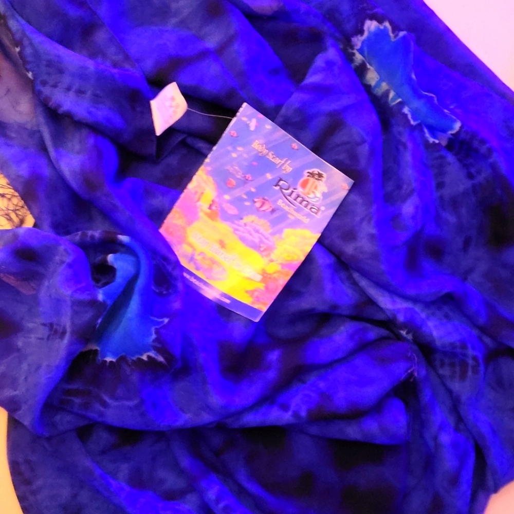 Beachwear blue Rima scarf or sarong
